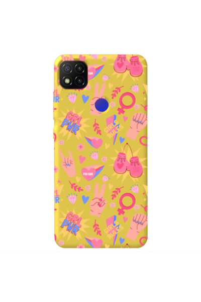 Other Xiaomi Redmi 9c Grl Pwr 2 Yellow Colored Silicone TPU Θήκη