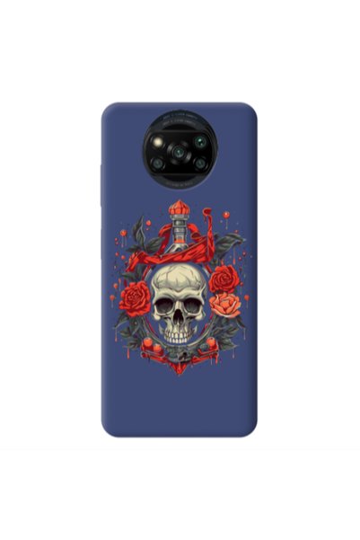Other Xiaomi Poco X3 /X3 Pro Flower head Dark blue Colored Silicone TPU Θήκη