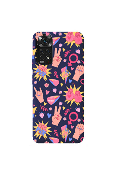Other Xiaomi Redmi Note 11 4G Grl Pwr 2 Dark blue Colored Silicone TPU Θήκη