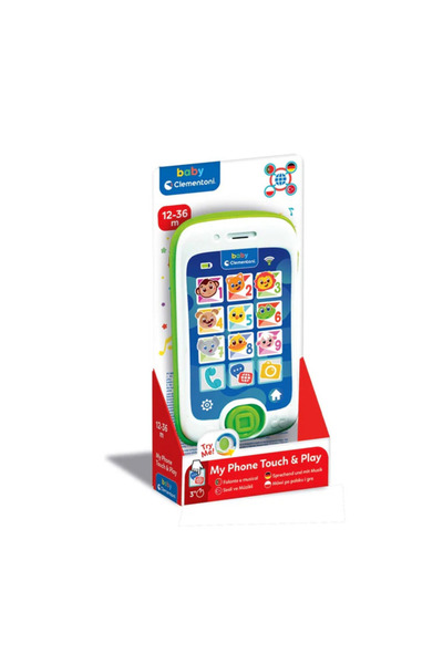 CLEMENTONI Telefon vorbitor interactiv pentru bebelusi, educational, multicol...
