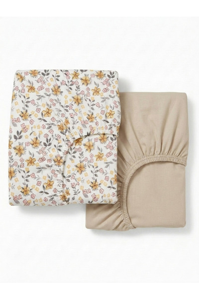 ngn collection 100% Cotton Poplin 2-Piece Baby Elastic Sheet Set 60X120 cm – ...