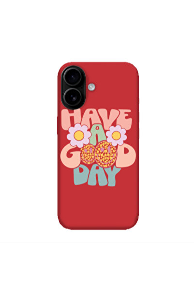 Other Apple Iphone 16 plus Have A Good day Red Colored Silicone TPU Θήκη