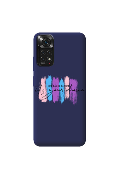 Other Xiaomi Redmi Note 11 4G One Day Or Day One Dark blue Colored Silicone T...