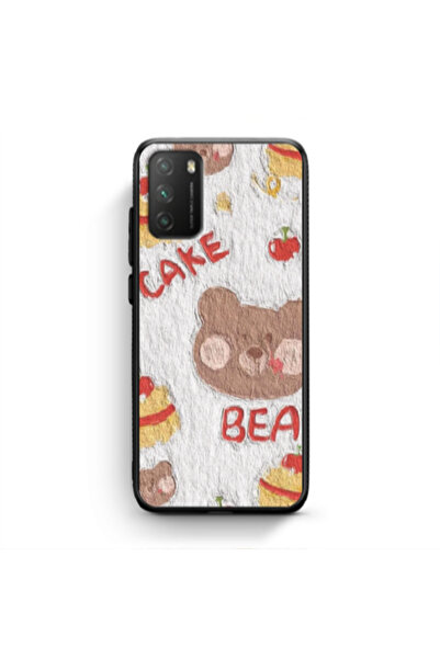 Other Xiaomi Poco M3 Cake Bear Black Glossy Θήκη