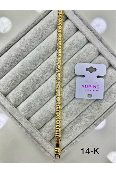 xupıng özel seri zirkon taşlı 14k gold bileklik