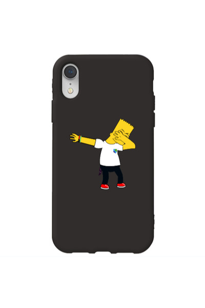 Other Apple iPhone Xr Simpsons2 Black Colored Silicone TPU Θήκη