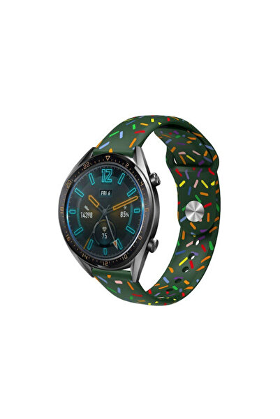 OEM Λουράκι με αντίστροφη πόρπη για Smartwatch 22mm, Πράσινο του γλυκού