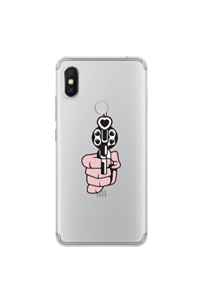 Other Xiaomi Redmi S2 Heart gun Transparent Silicone TPU Θήκη