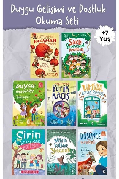Timaş Çocuk 1-2-3. Sınıf Duygu Gelişimi ve Dostluk Okuma Seti - 7-9 Yaş (8 Ki...