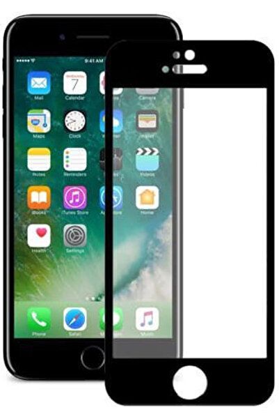 OEM Πλήρες σκληρυμένο γυαλί μαύρο (iPhone 8 Plus / 7 Plus)