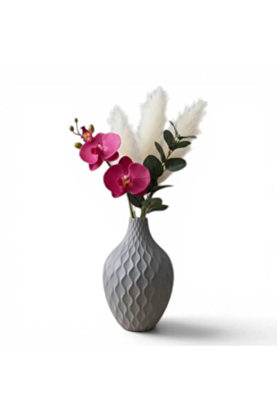 Generic Brand Vază decorativă în stil nordic, în relief – Ghiveci modern de b...