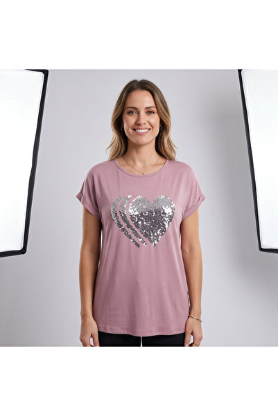 gökçesu Women's Viscose T-Shirt – Soft Textured Comfortable Fit