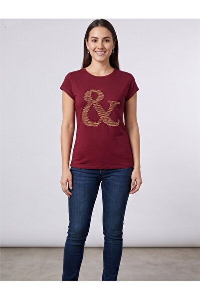 gökçesu Women's Viscose T-Shirt – Soft Textured Comfortable Fit