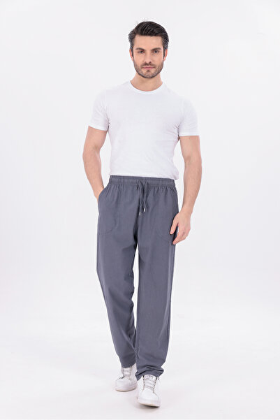 blayn jeans Black Trace Men's Hambez Linen Trousers