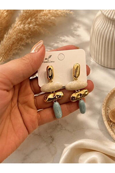 MU&ME BOUTİQUE Earrings Vip Hanging Oval Model