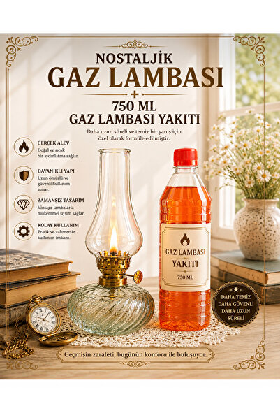 Cam Dekoratif GAZ LAMBASI Ev Dekoru VE GAZ LAMBASI YAKITI