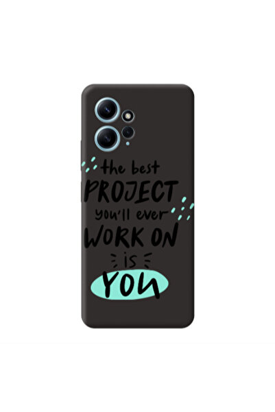 Other Xiaomi Redmi Note 12 4G The Best Project Black Colored Silicone TPU Θήκη