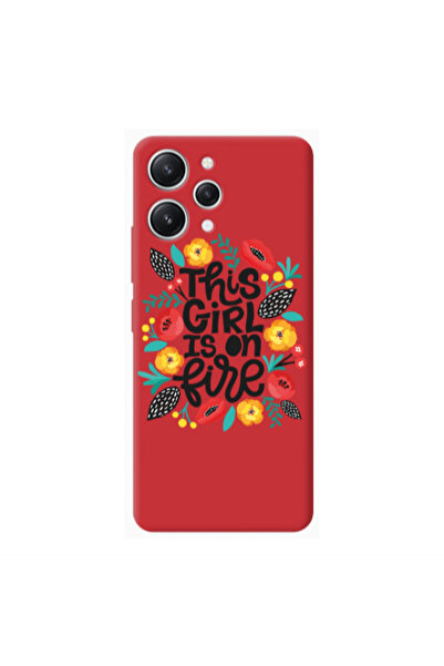 Other Xiaomi Redmi 12 This Girl Red Colored Silicone TPU Θήκη