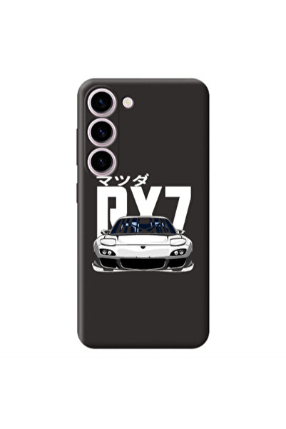 Other Samsung S23 Plus Car Rx7 Black Colored Silicone TPU Θήκη