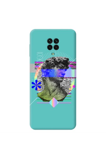 Other Xiaomi Redmi Note 9 Pro Statue pixels Turquoise Colored Silicone TPU Θήκη