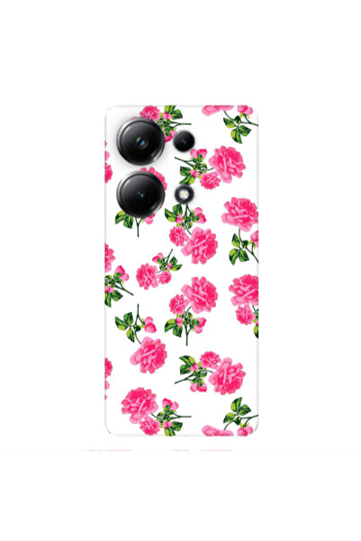 Other Xiaomi Poco M6 Pro 4G Roses White Transparent Silicone TPU Θήκη