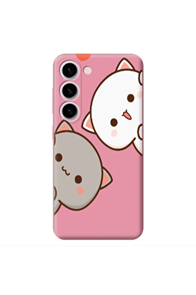 Other Samsung S23 Plus We are here Pink Colored Silicone TPU Θήκη