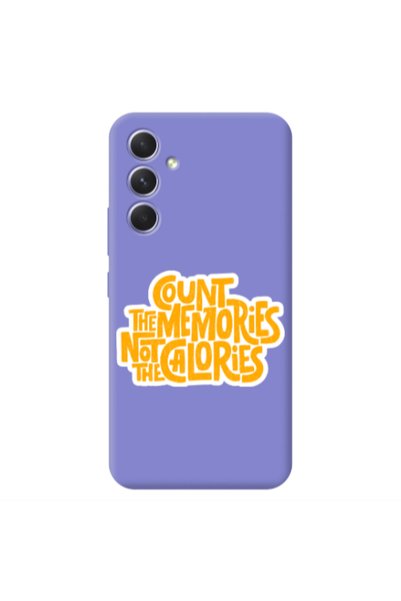 Other Samsung A56 Count the memories not the calories Purple Colored Silicone...
