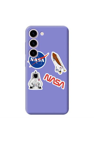Other Samsung S23 Plus Nasa Purple Colored Silicone TPU Θήκη