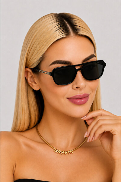 BAPPİR Metal Frame High Quality Women's Sunglasses Black