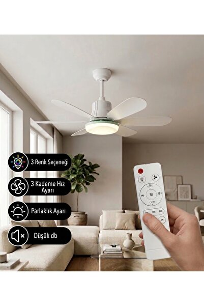 Çabuk Elektrik Kumandalı Işıklı Vantilatör