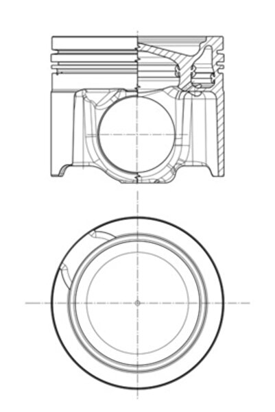 MAHLE Piston 001 PI 00197 000 MERCEDES-BENZ ACTROS MP4/ANTOS 1842 L/ANTOS 184...