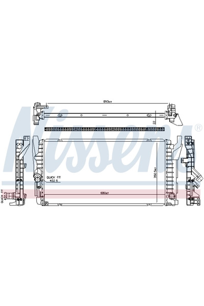 Nissens Radiator Racire Motor MINI MINI