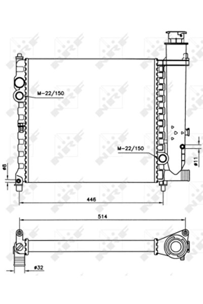 NRF Radiator Racire Motor PEUGEOT 309 1/309 2