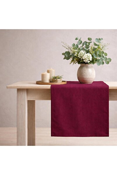 Original Co Organik Ham Keten Masa Runner 40x150 cm - Buldan Dokuma Keten Dek...