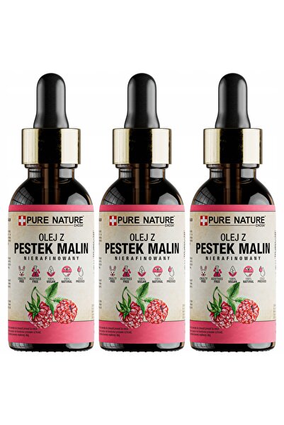 CHOSA Ulei Din Seminte De Zmeura, 3x 30ml, Pentru Fata, Pentru Corp, Nerafina...