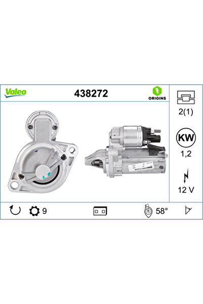 VALEO Electromotor (12v 1 2kw Nou) Bmw 1 (e81) 1 (e82) 1 (e87) 1 (e88) 1 (f20...