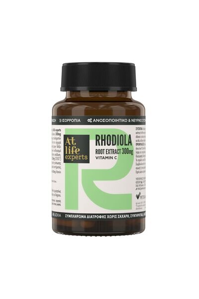 Atlife At Life Εκχύλισμα Ρίζας Ροδιόλας 300mg 60 Δισκία