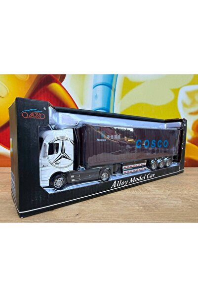 scntoys Mercedes Actros Diecast Diecast Metal Model Çek Bırak Dorseli Işıklı ...