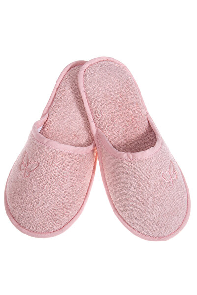 Amaryllis Slippers Γυναικεία βαμβακερή παντόφλα πετσετέ σε χρώμα σολομού, με ...