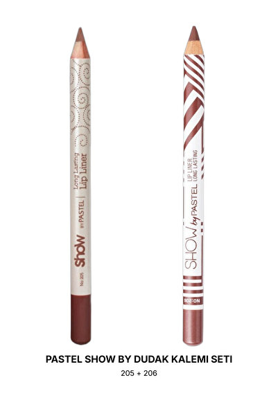 Pastel Doygun and Vibrant Lip Pencil Set, 205 + 206