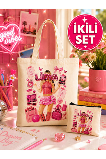 MANİFEST ✨   Printed Canvas Tote Bag and Zippered Wallet Set |   Daily Use | ...