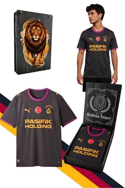 Galatasaray Original Licensed 26/27 Away Black Jersey with Uv Box Gift