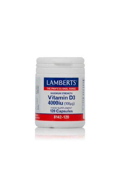 Lamberts Βιταμίνη D3 4000IU 120 Κάψουλες