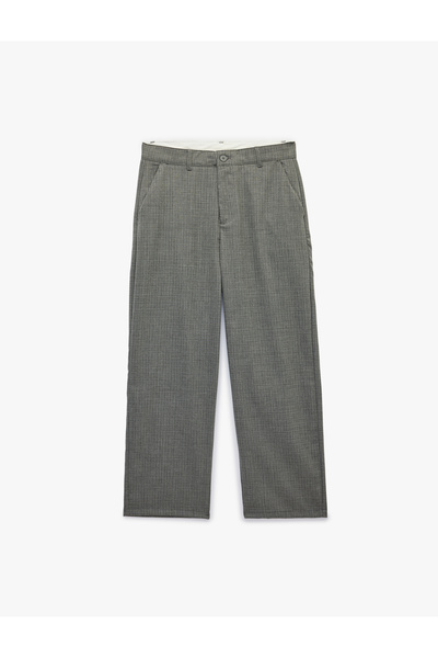 Koton Regular Fit Viscose Blend Pocketed Fabric Trousers
