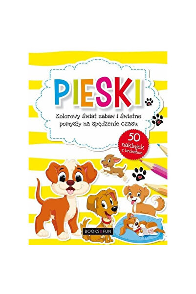 OEM Pieski. Kolorowanka dla dzieci, Books And Fun, Brosura, 16 pagini, 50 aut...