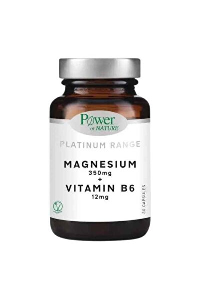 Power Health Πλατινένια Σειρά Μαγνήσιο 350mg & Βιταμίνη Β6 30 Κάψουλες