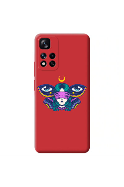 Other Xiaomi Redmi Note 11 Pro 5G Eye in my ear Red Colored Silicone TPU Θήκη