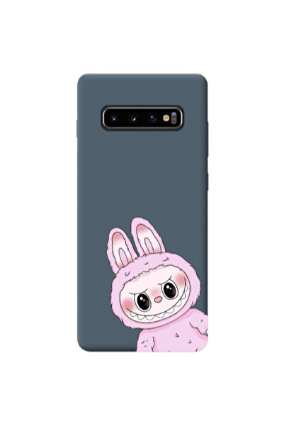Other Samsung S10 Labubu 6 Dark Grey Colored Silicone TPU Θήκη