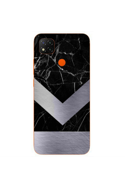 Other Xiaomi Redmi 9c Marble Arrow Down Transparent Silicone TPU Θήκη