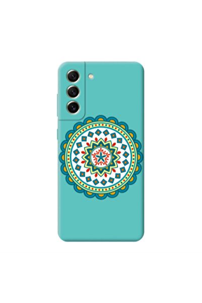 Other Samsung S21 PLUS Mandala D11 Turquoise Colored Silicone TPU Θήκη